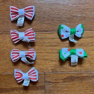 Bundle of 6 Aria Dog Hair Bows NWT